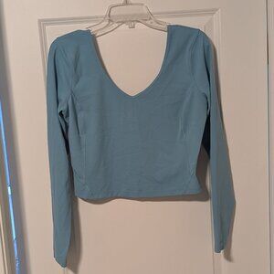 Lululemon Align Long Sleeve Shirt, Tidewater Teal, Size 10